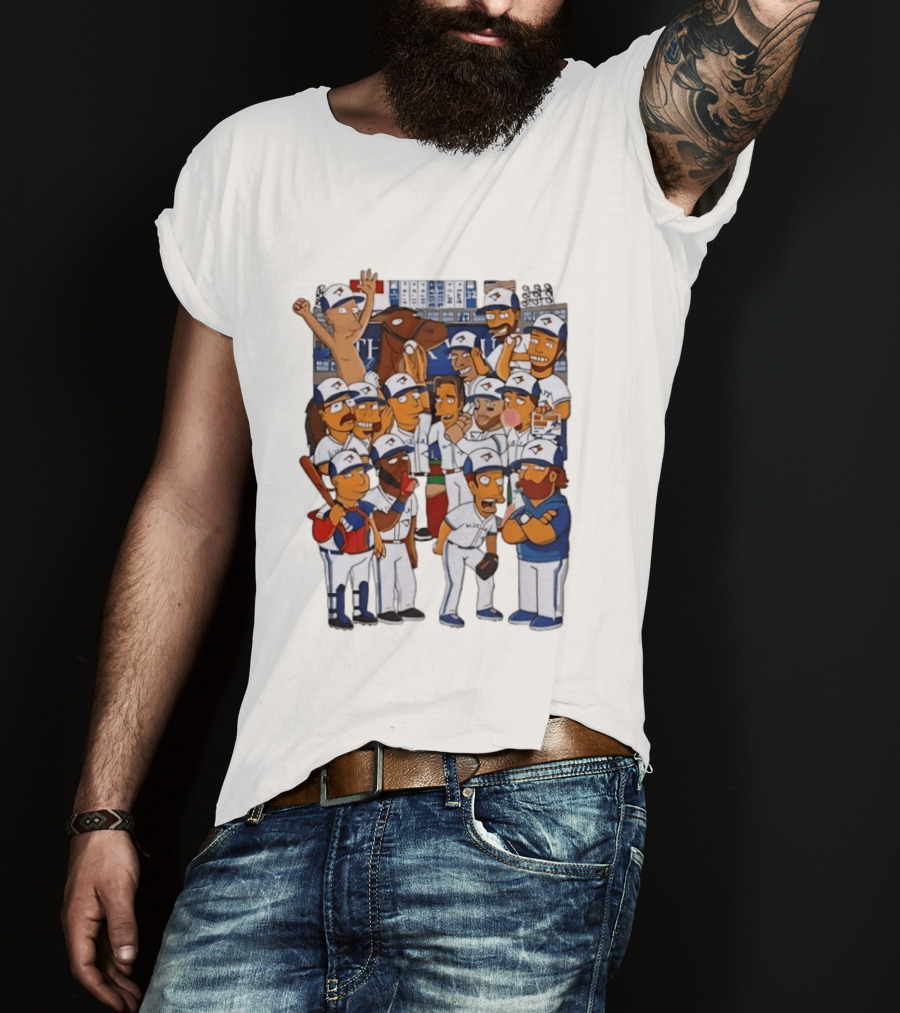 The Simpsons Toronto Blue Jays Baseball 2025 World Series Celebration T-Shirt