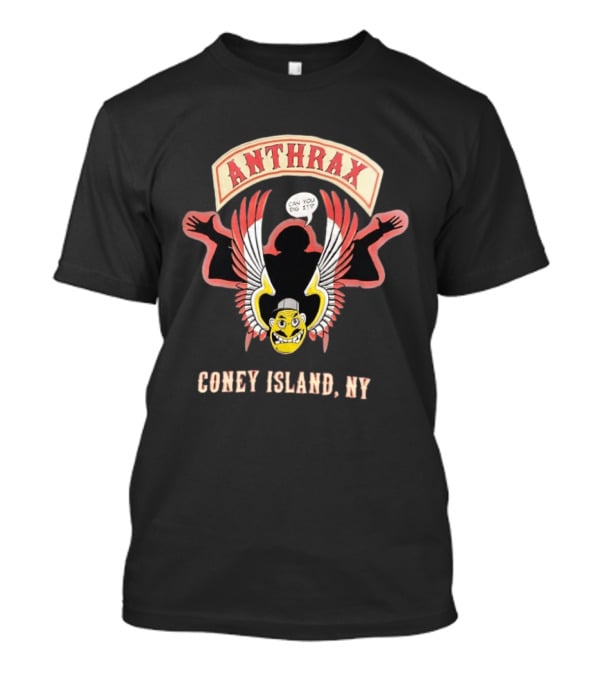 Anthrax Coney Island NY Can You Dig It Wings T-Shirt
