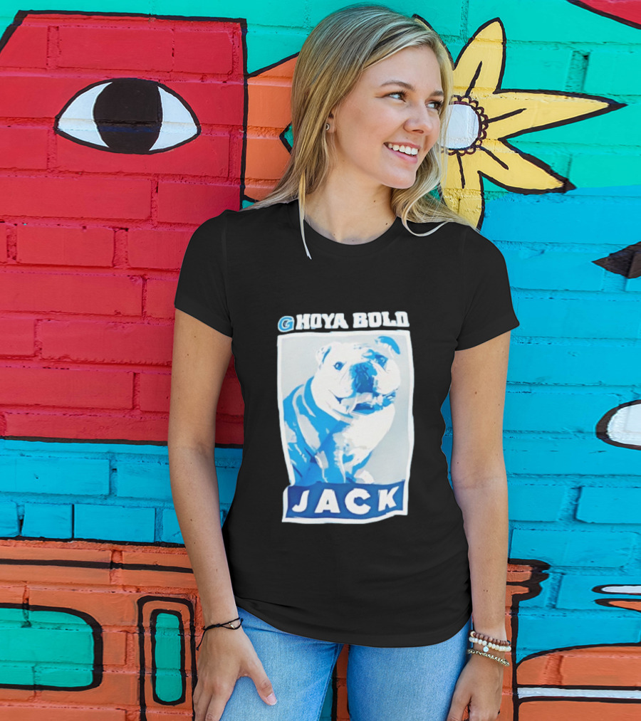 Georgetown Hoyas Hoya Bold Jack Bulldog Basketball T-Shirt