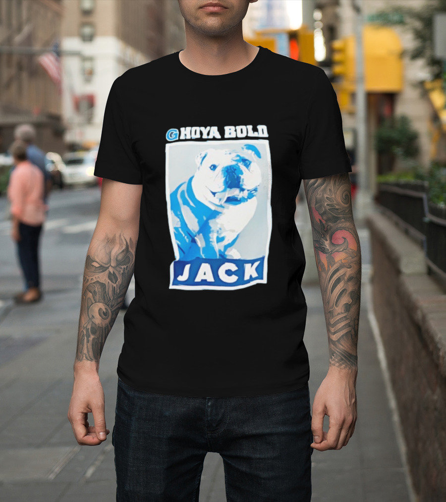 Georgetown Hoyas Hoya Bold Jack Bulldog Basketball T-Shirt