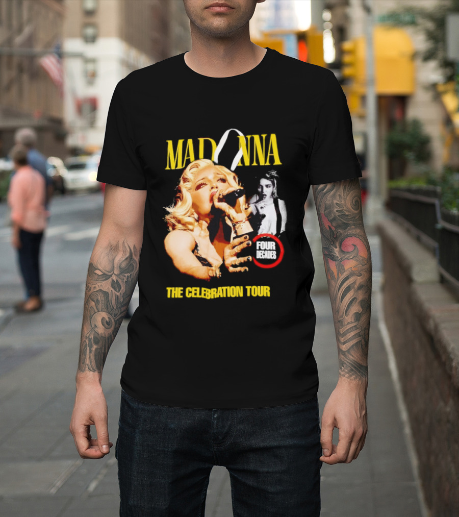 Madonna Four Decades The Celebration Tour Blonde Ambition T-Shirt