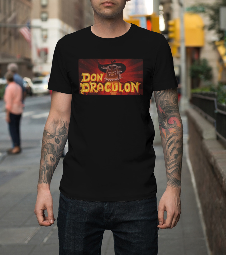 Don Draculon El Guapo Vs The Narco Vampires Retro Horror T-Shirt