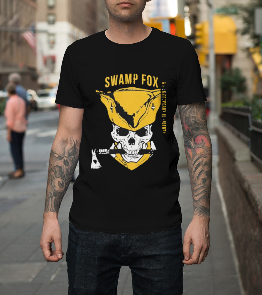 SWAMP FOX Skull My Sweetheart Is Liberty T-Shirt