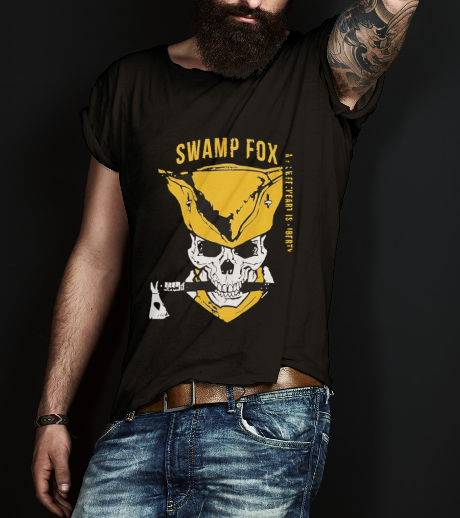 SWAMP FOX Skull My Sweetheart Is Liberty T-Shirt