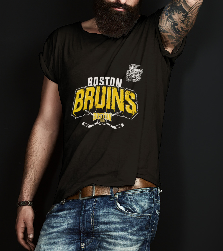 Boston Bruins Skull Tampa Bay Lightning NHL Hockey T-Shirt