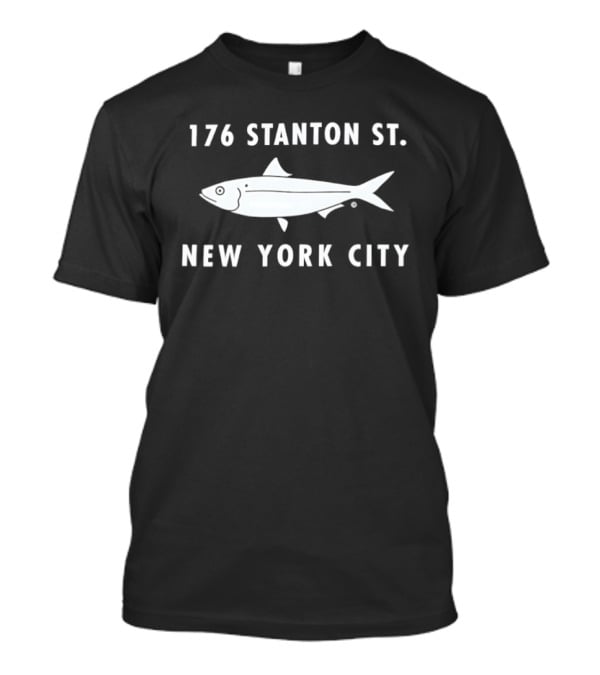 176 Stanton St Fish New York City T-Shirt