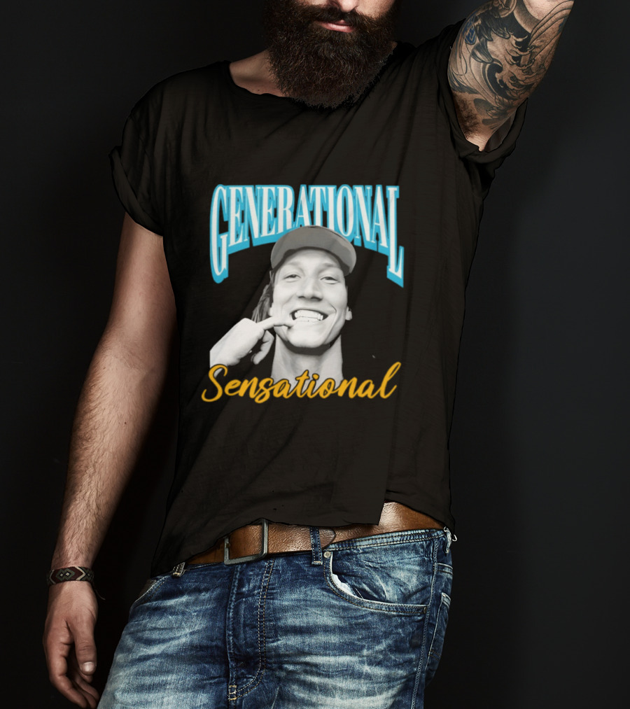 Generational Sensational Trevor Lawrence Jacksonville Jaguars T-Shirt