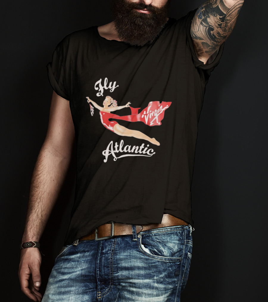 Fly Virgin Atlantic Pin Up T-Shirt