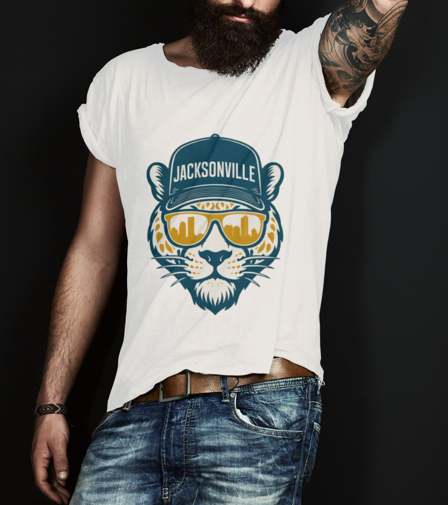 Jacksonville Jaguars Duval Football 2025 Skyline T-Shirt
