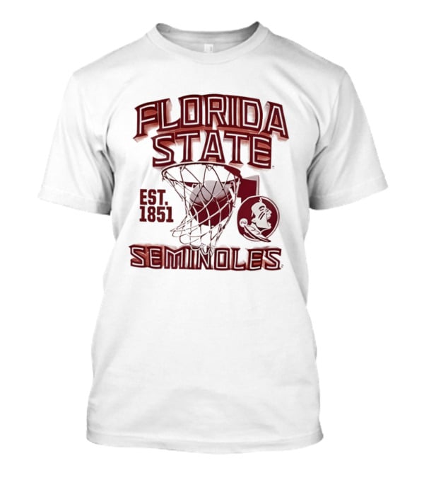 Florida State Seminoles Basketball Est 1851 Vintage Hoop T-Shirt