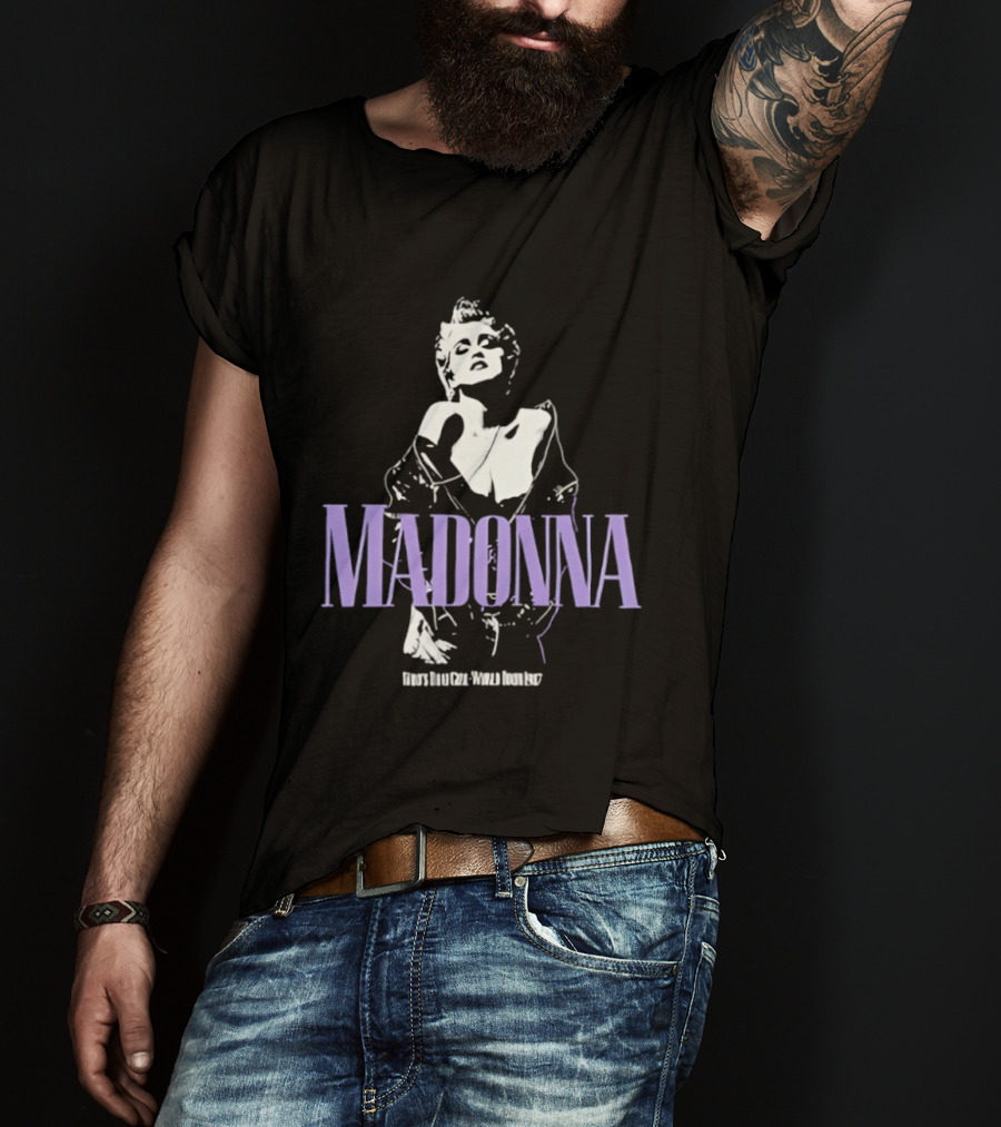 Madonna Bob Weir Image Overlay T-Shirt