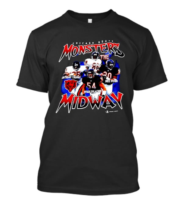 Chicago Bears Monsters Midway Anthony Thomas Brian Urlacher Mike Brown Marty Booker T-Shirt