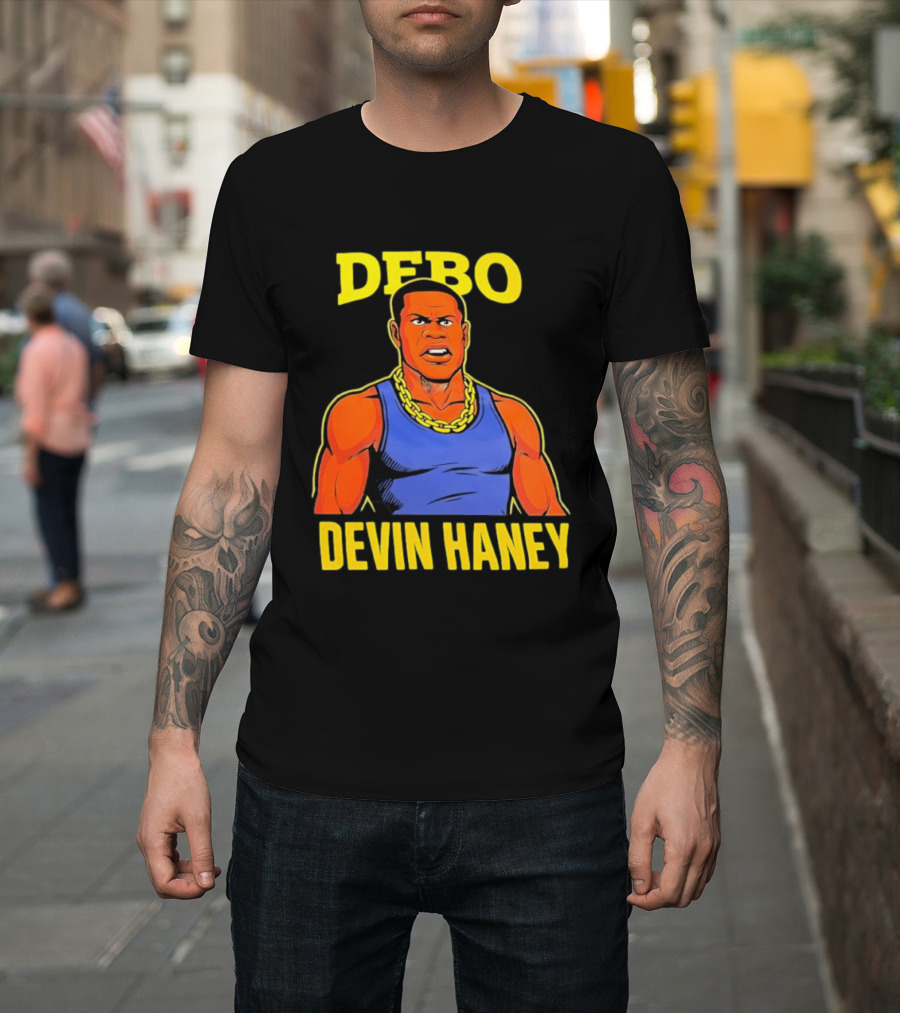 DEBO Devin Haney Cartoon Chain Bold T-Shirt