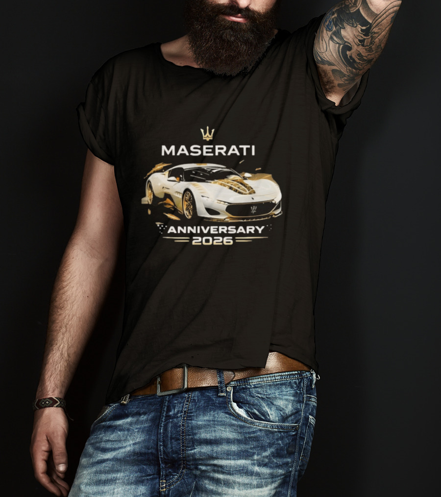 Maserati MC20 Anniversary 2026 Car Lovers Celebration T-Shirt
