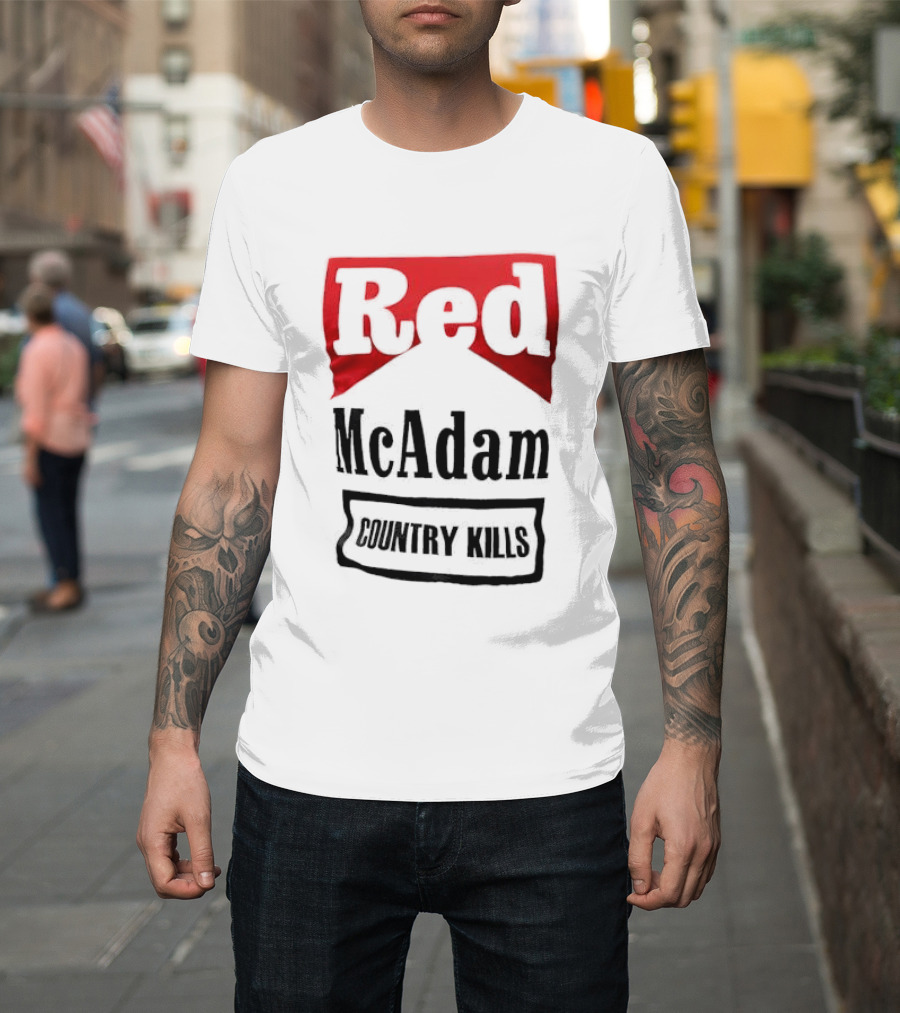 Red McAdam Country Kills Bold T-Shirt
