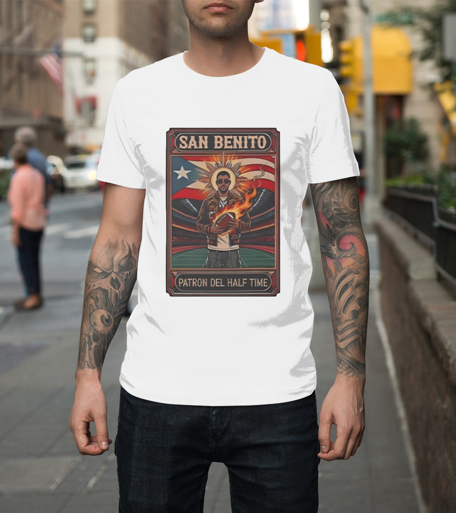 San Benito Patron Del Half Time Game Day Benito Bowl T-Shirt