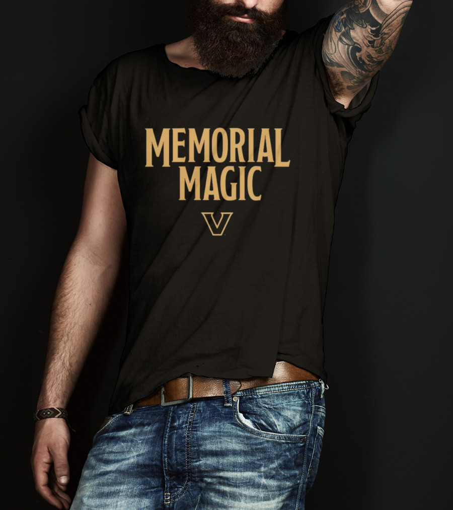 Vanderbilt Commodores Memorial Magic Basketball V T-Shirt