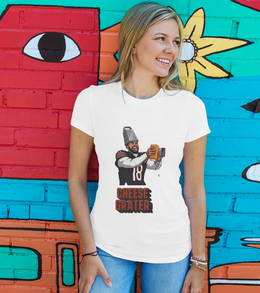 Caleb Williams Cheese Grater Chicago Football Humor T-Shirt