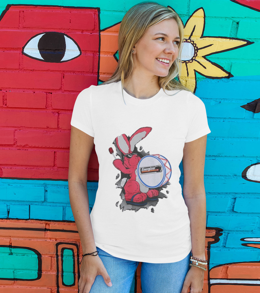 Energizer Bunny Vintage 90s Battery Drumming T-Shirt