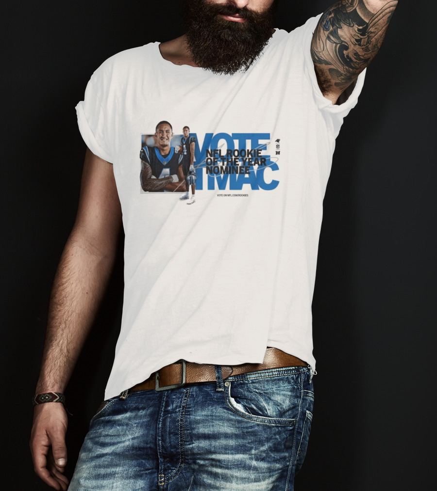 Vote For NFL Rookie Tetairoa McMillan Carolina Panthers Nominee Campaign T-Shirt