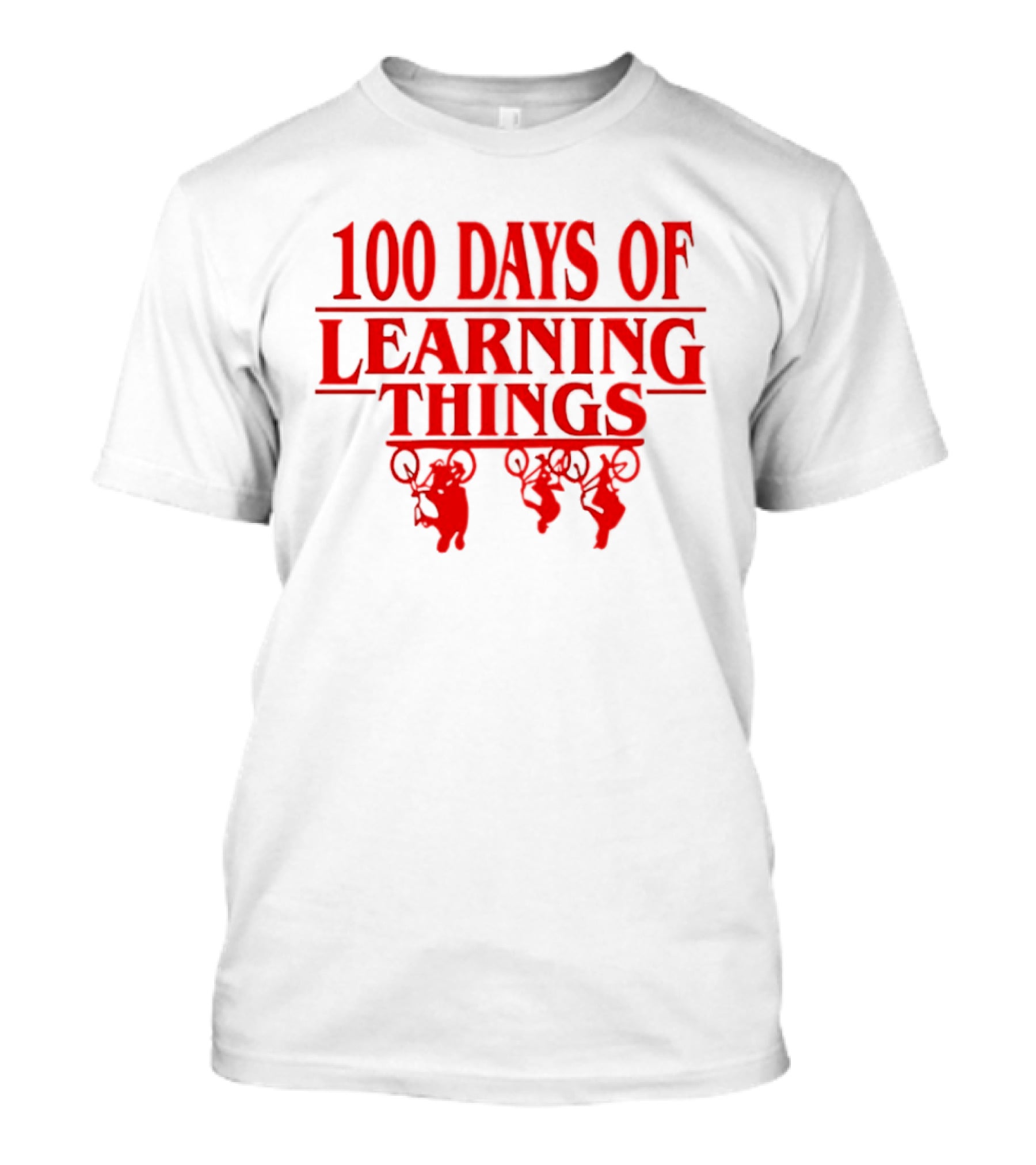 100 Days Of Learning Things Stranger Things T-Shirt