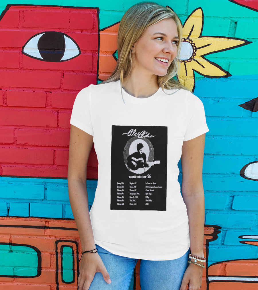 Alec André Acoustic Solo Tour 2026 Concert Dates And Locations T-Shirt