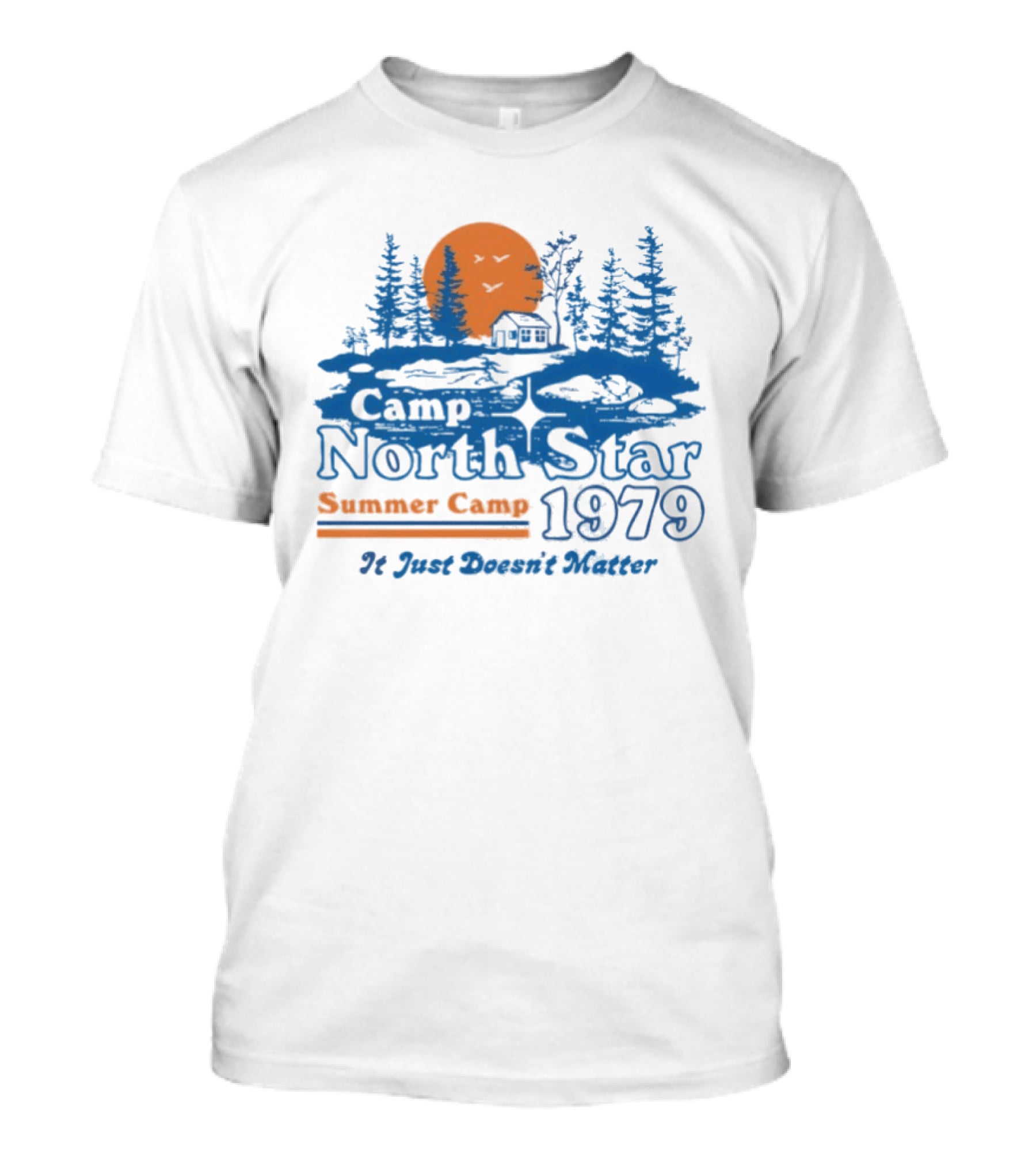 Camp North Star Summer Camp 1979 It Just Doesn't Matter Sunrise Scene T-Shirt