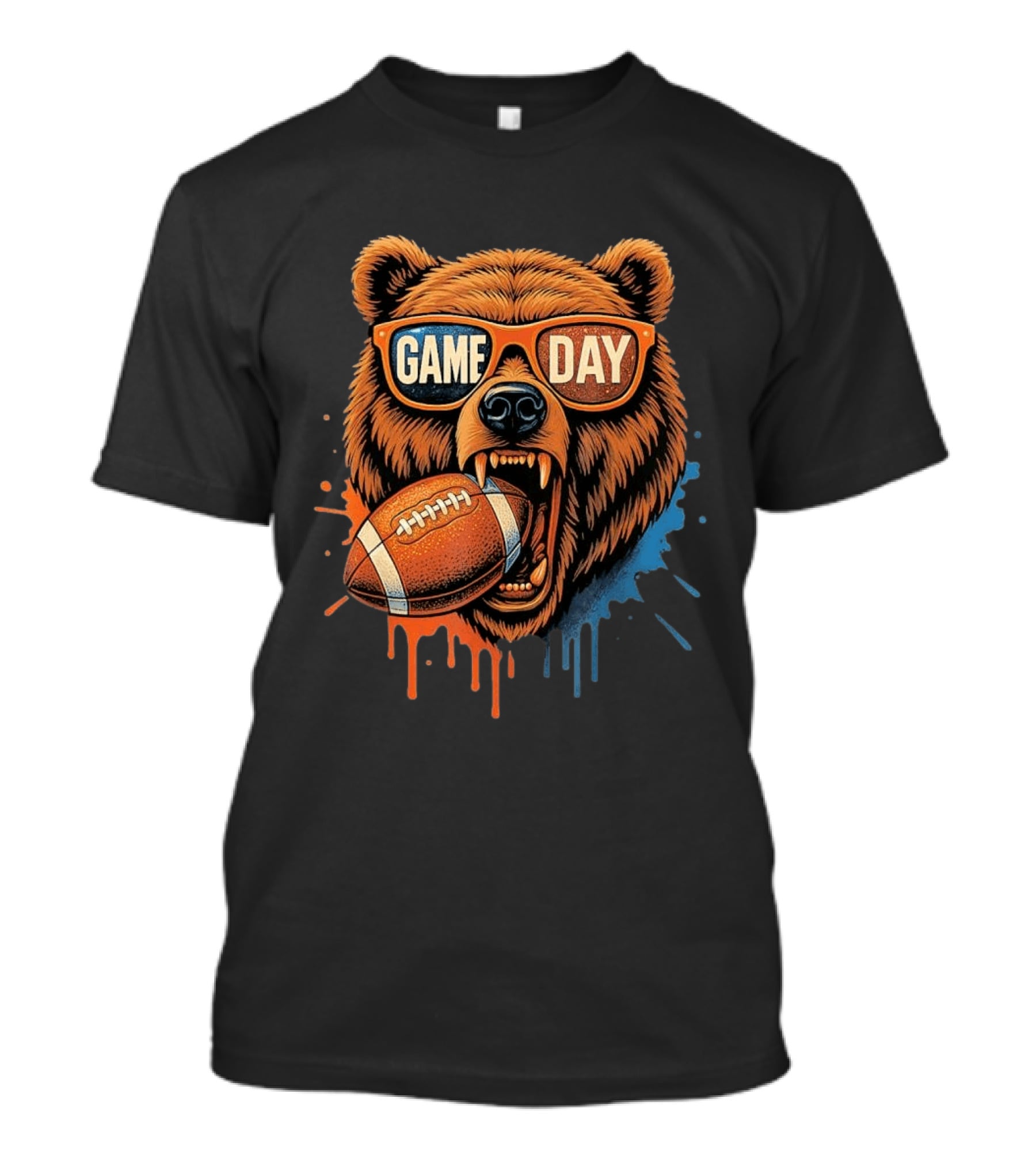 Bear Game Day Football Sunglasses Roaring Bear T-Shirt