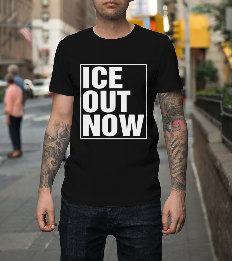 Ice Out Now Abolish Ice Activism T-Shirt