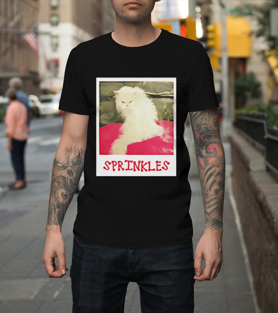 Office Angela Martin Sprinkles Cat Image Pólvora T-Shirt