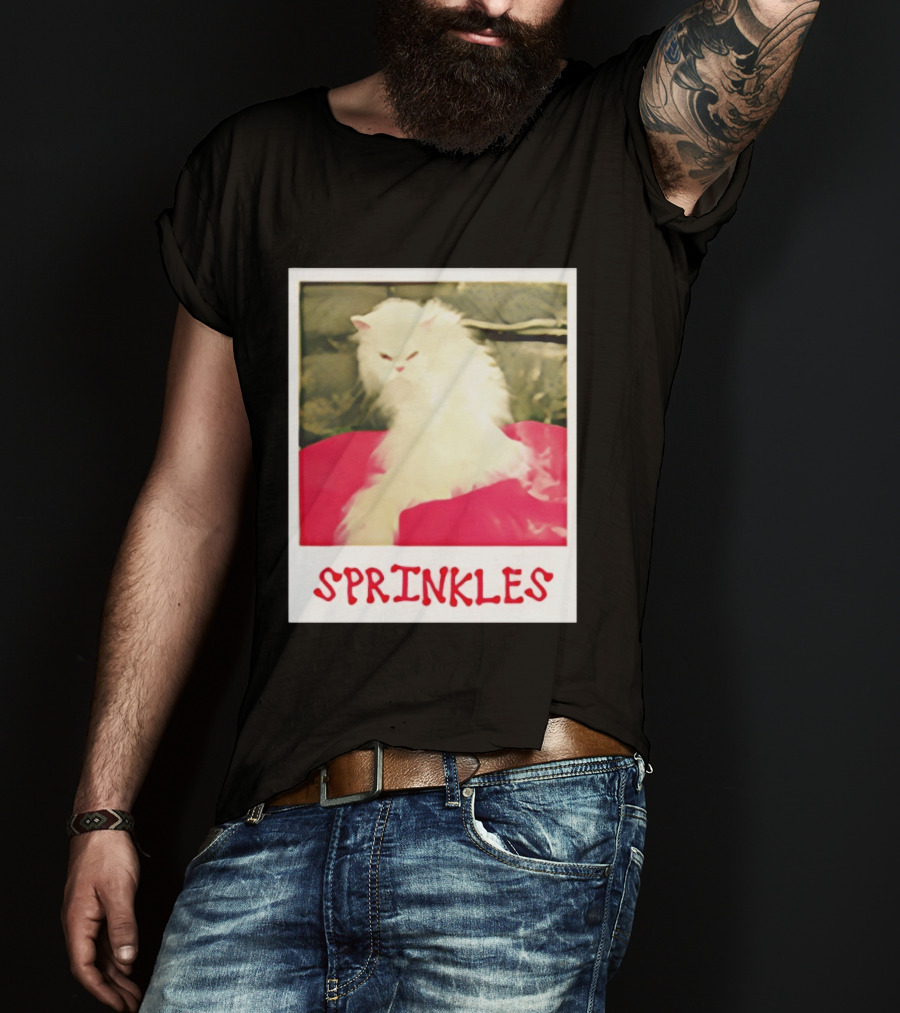 Office Angela Martin Sprinkles Cat Image Pólvora T-Shirt