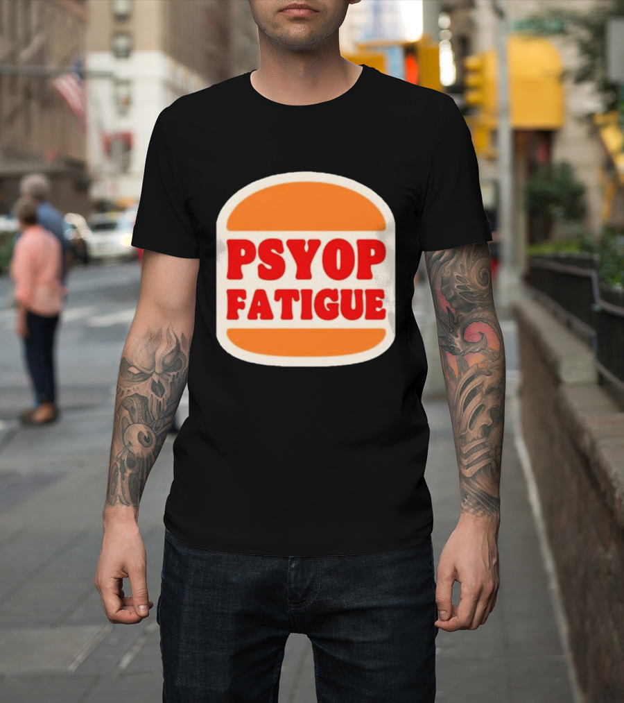 Psyop Fatigue Burger Parody Spirituallock T-Shirt