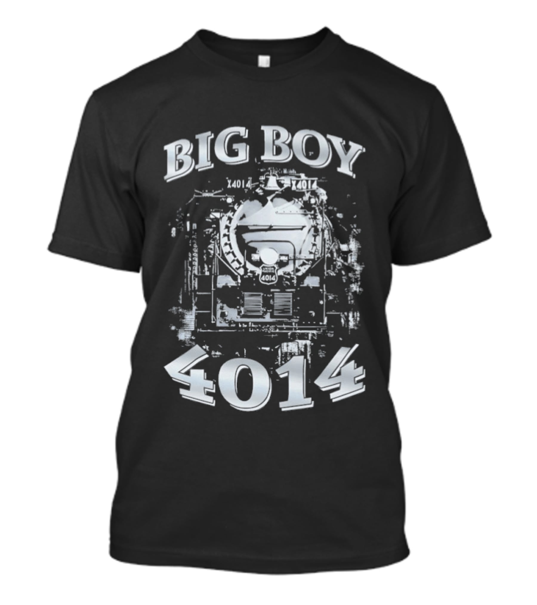 Big Boy 4014 Train Locomotive Blueprint T-Shirt