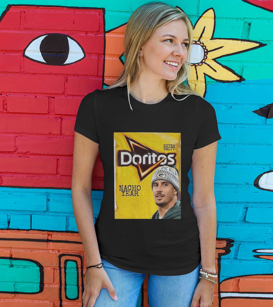Doritos Nacho Year Extra Salty Green Bay Packers Football Beanie T-Shirt