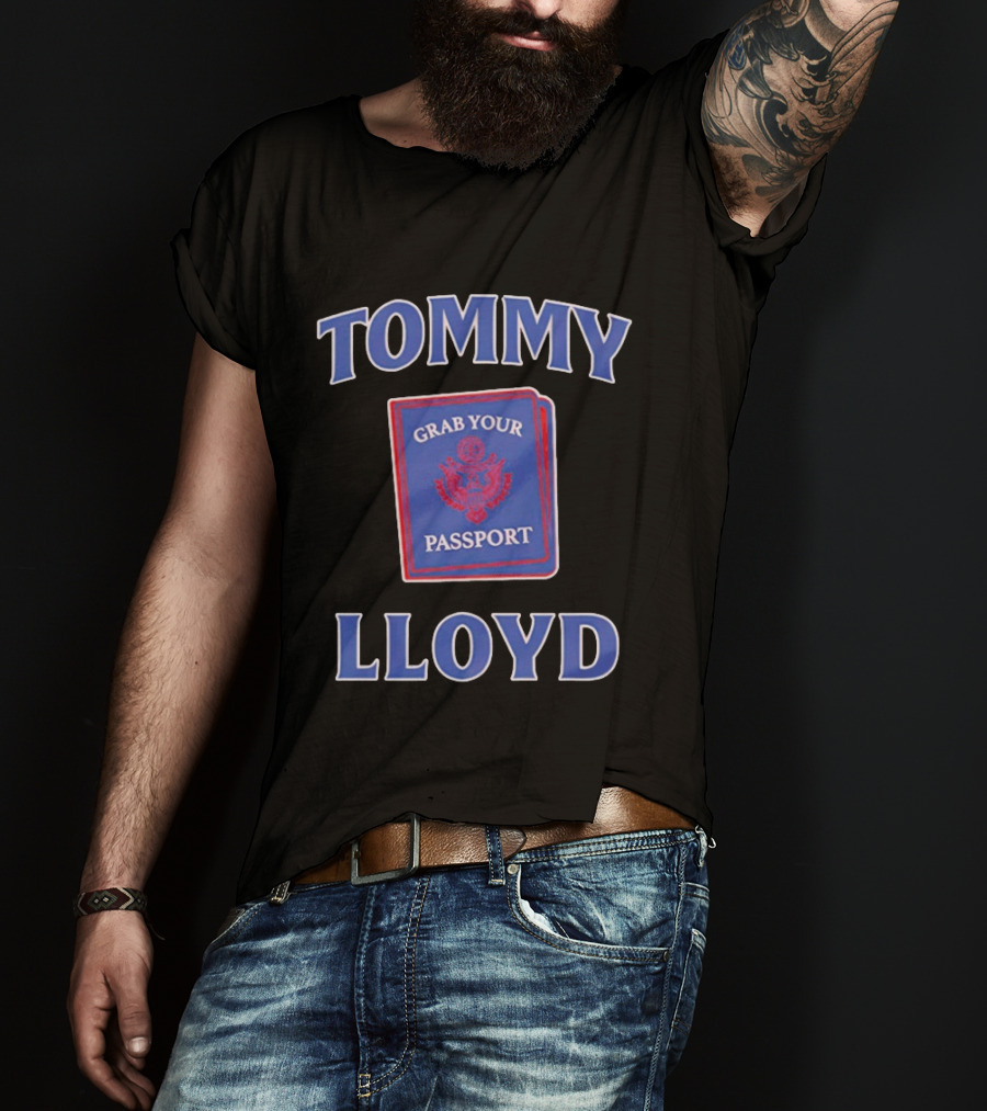 Tommy Lloyd Grab Your Passport Concept T-Shirt