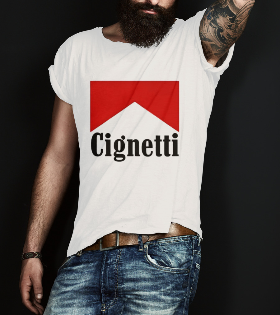 Indiana Hoosiers Curt Cignetti Marlboro Red Chevron T-Shirt