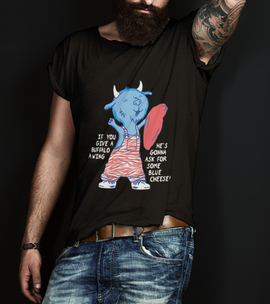 Buffalo Bills Blue Cheese Buffalo Wing Retro Peppermintźć T-Shirt