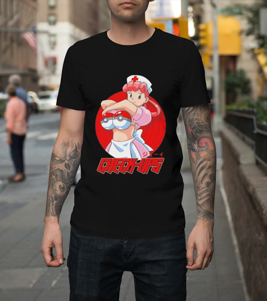Check Ups Nurse Joy Pokeball Nurse T-Shirt