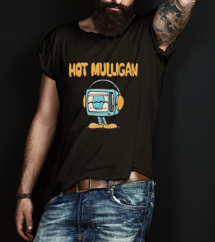 Hot Mulligan TV Guy Puff Headphone T-Shirt