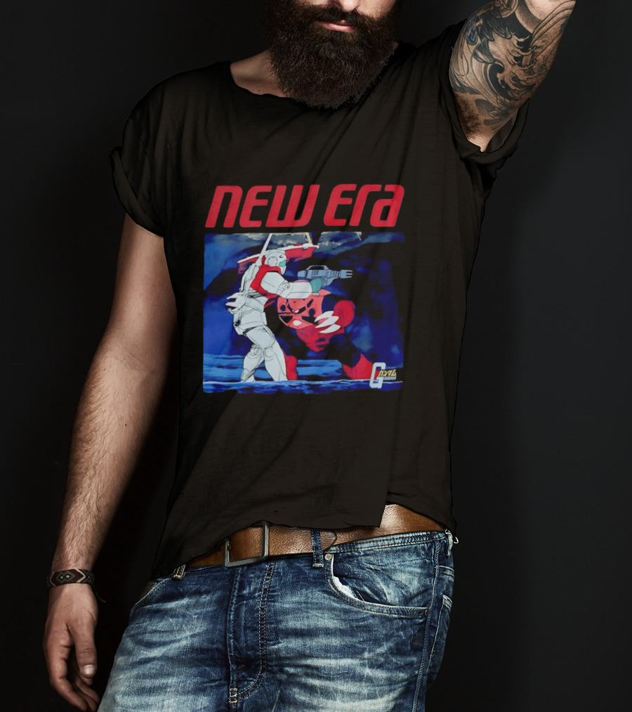 New Era Gundam 1979 Anime Battle Scene T-Shirt