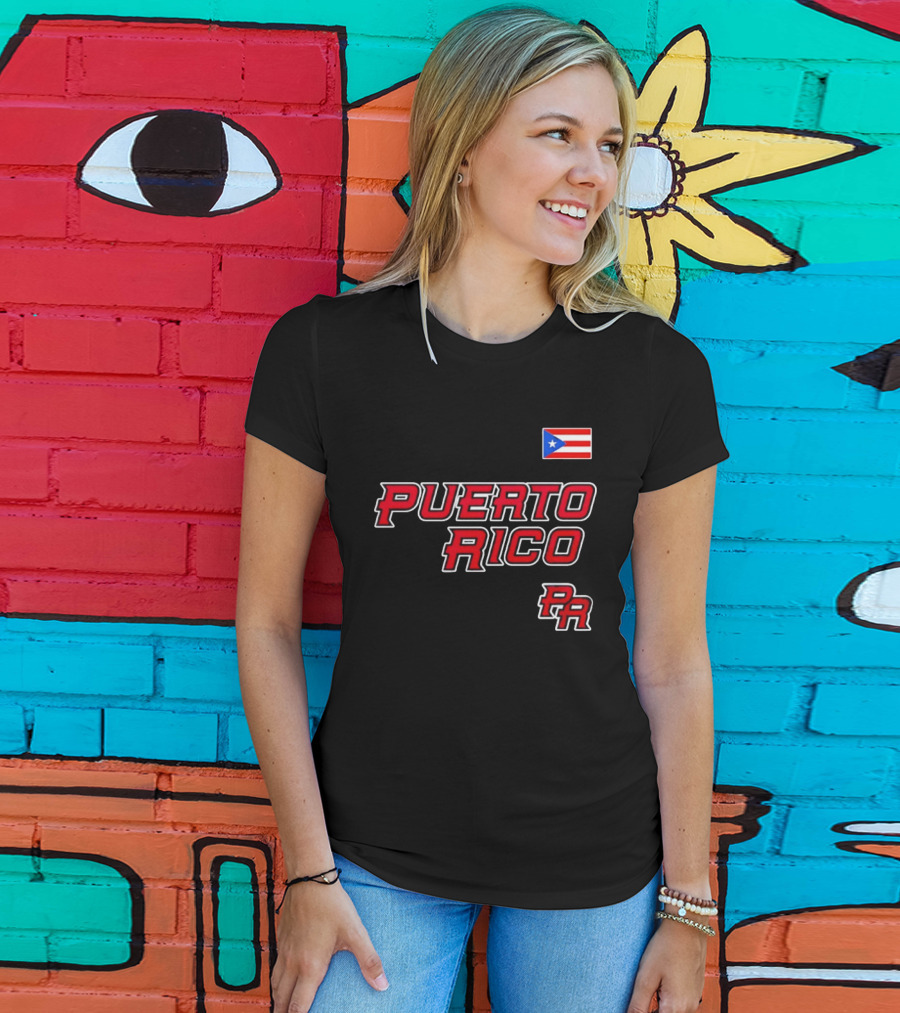 Puerto Rico Baseball 2026 Flag PR T-Shirt