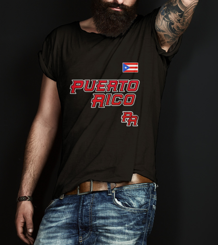 Puerto Rico Baseball 2026 Flag PR T-Shirt