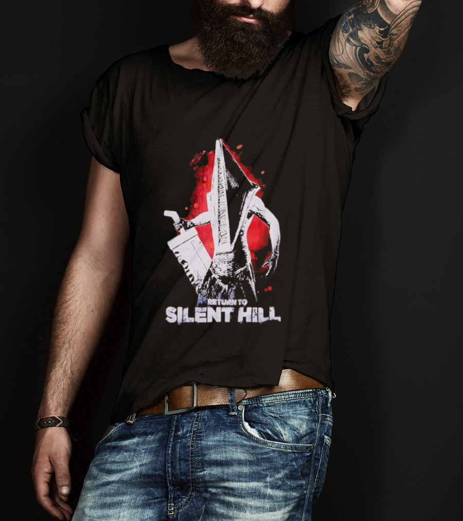 Return To Silent Hill Pyramid Head Iconic Horror T-Shirt