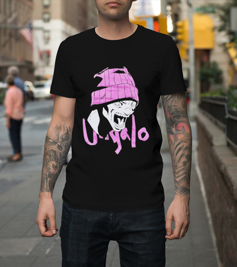 Ungalo JoJo's Bizarre Adventure Stone Ocean Pink Hat Manga T-Shirt