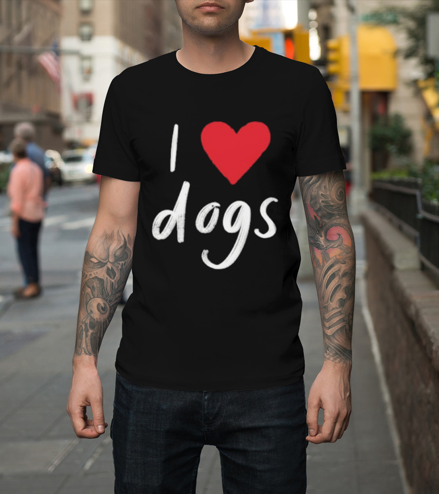 We Rate Dogs I Heart Dogs Love Canine T-Shirt
