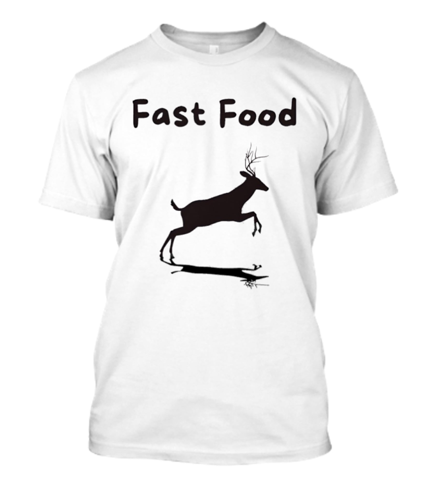 Fast Food Deer Humor For Outdoor Hunting Enthusiasts T-Shirt