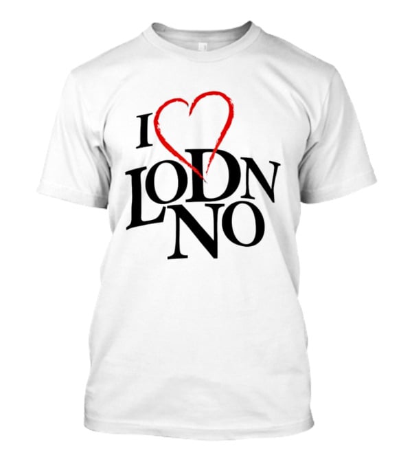 Unique I Love Lodon Style Text With Heart T-Shirt
