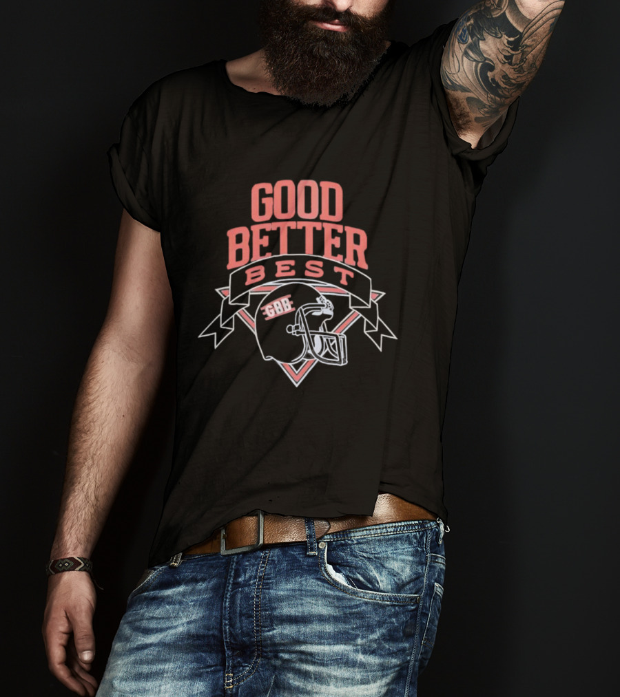 Chicago Bears Good Better Best SGR Helmet T-Shirt