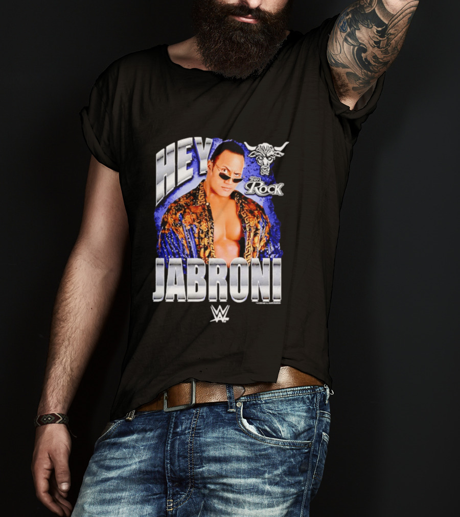 Dwayne Johnson Hey Jabroni The Rock WWE Brahma Bull T-Shirt