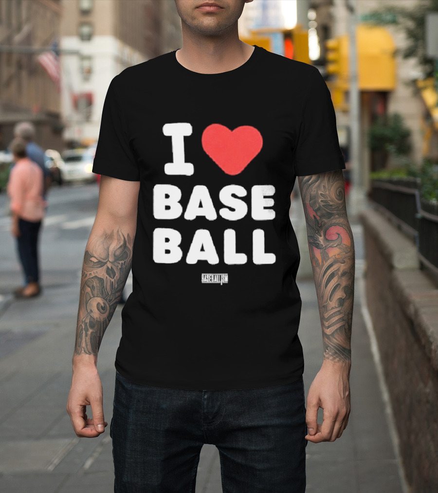 I Heart Baseball Classic Sports Fan T-Shirt